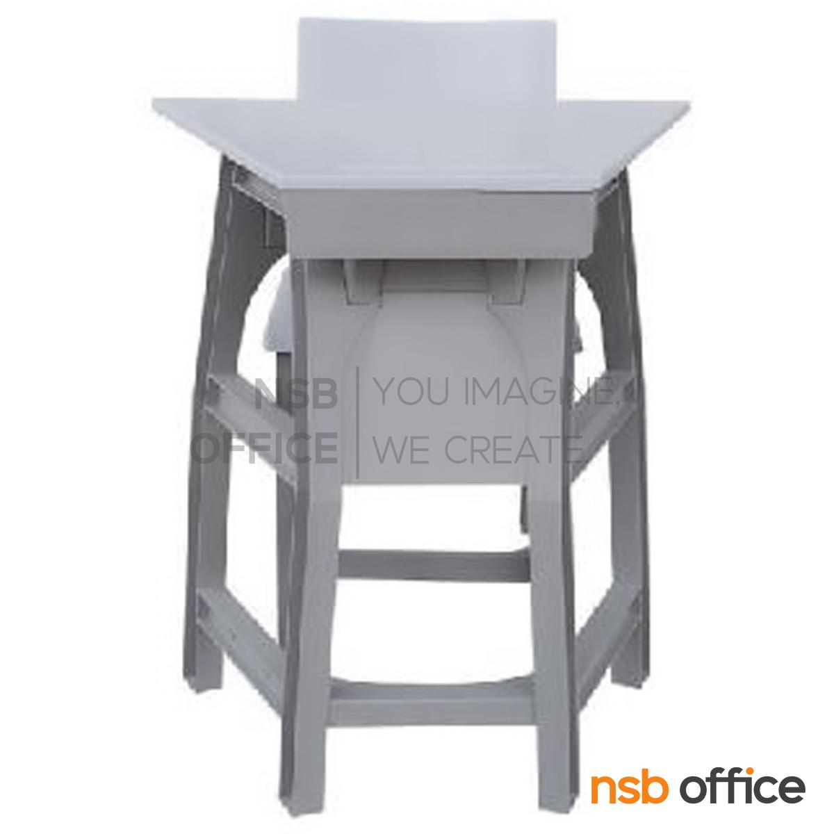 ชุดโต๊ะและเก้าอี้นักเรียน รุ่น WhiteSmoke (ไวท์สโมค)  ระดับชั้นมัธยม ขาพลาสติก