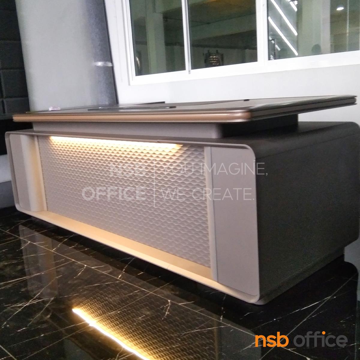 โต๊ะทำงานผู้บริหารตัวแอล  รุ่น Qubix (คิวบิกซ์) ขนาดเริ่มต้น 220W cm. 