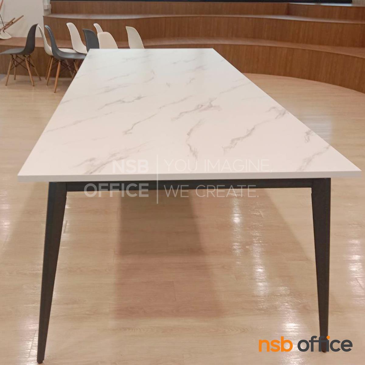 โต๊ะประชุม ขาเหล็กสีเทาฟ้า รุ่น Saphira (ซาฟิร่า)  ขนาด 320W*120D cm. 