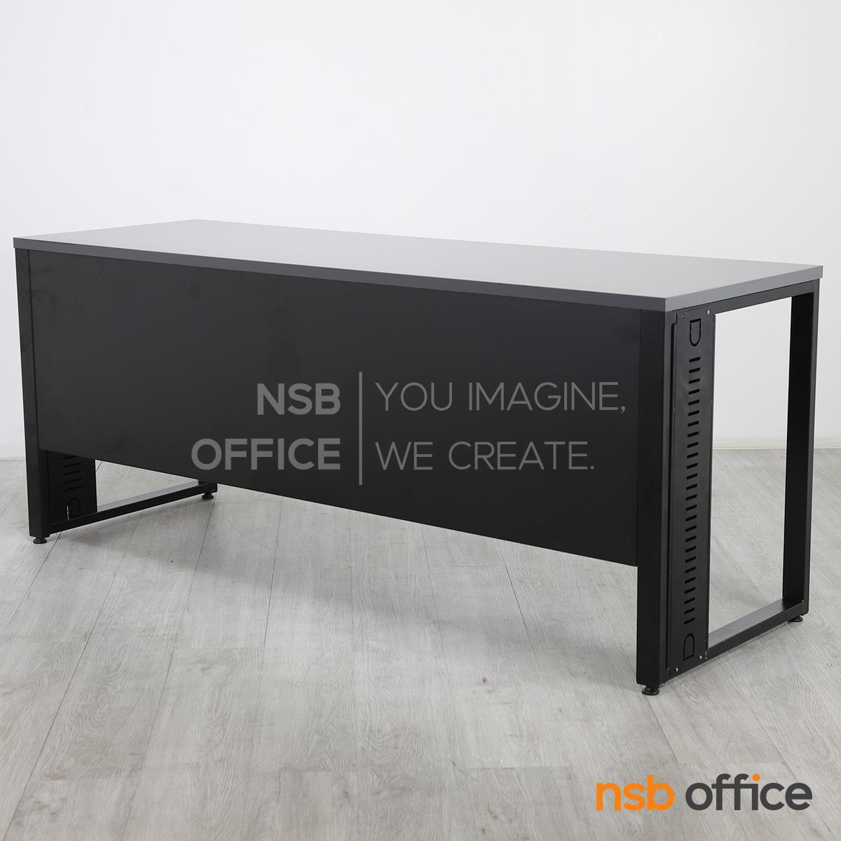 โต๊ะทำงานขาเหล็กร้อยสายไฟ รุ่น Phoronic (โฟโรนิก) ขนาด 150W, 180W cm.  ขาเหล็ก