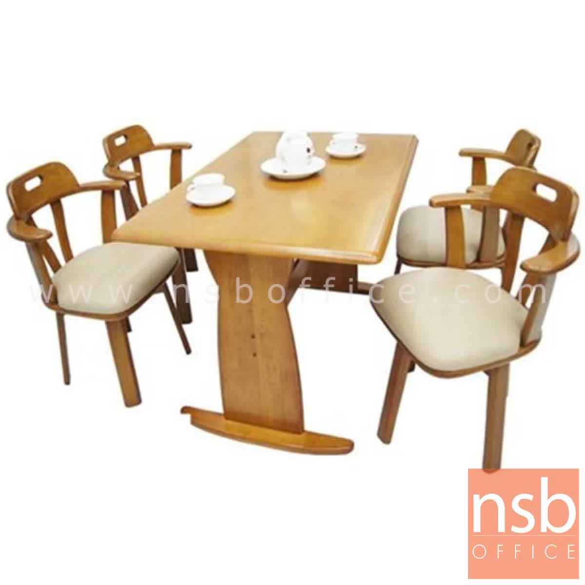 G14A176:ชุดโต๊ะรับประทานอาหารหน้าไม้ รุ่น Slink ขนาด 120W ,150W cm. พร้อมเก้าอี้