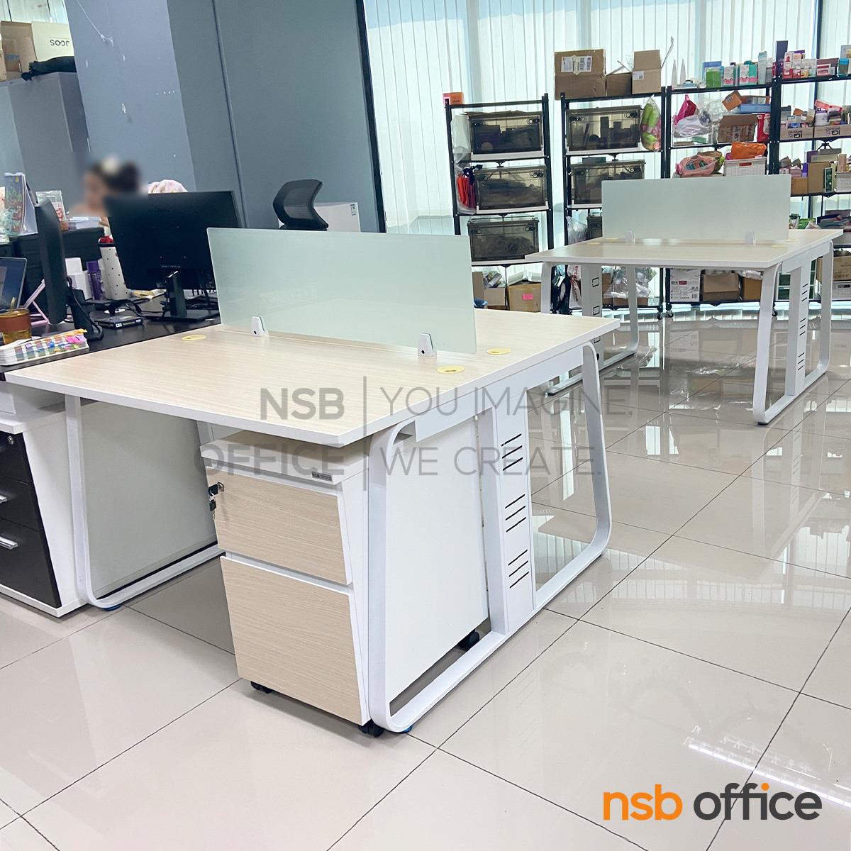 ตู้ 2 ลิ้นชักล้อเลื่อนใต้โต๊ะ สูง 65 ซม. รุ่น Mildenhall 2 (มิลเดนฮอลล์ 2)  เมลามีน บานเพ่ 