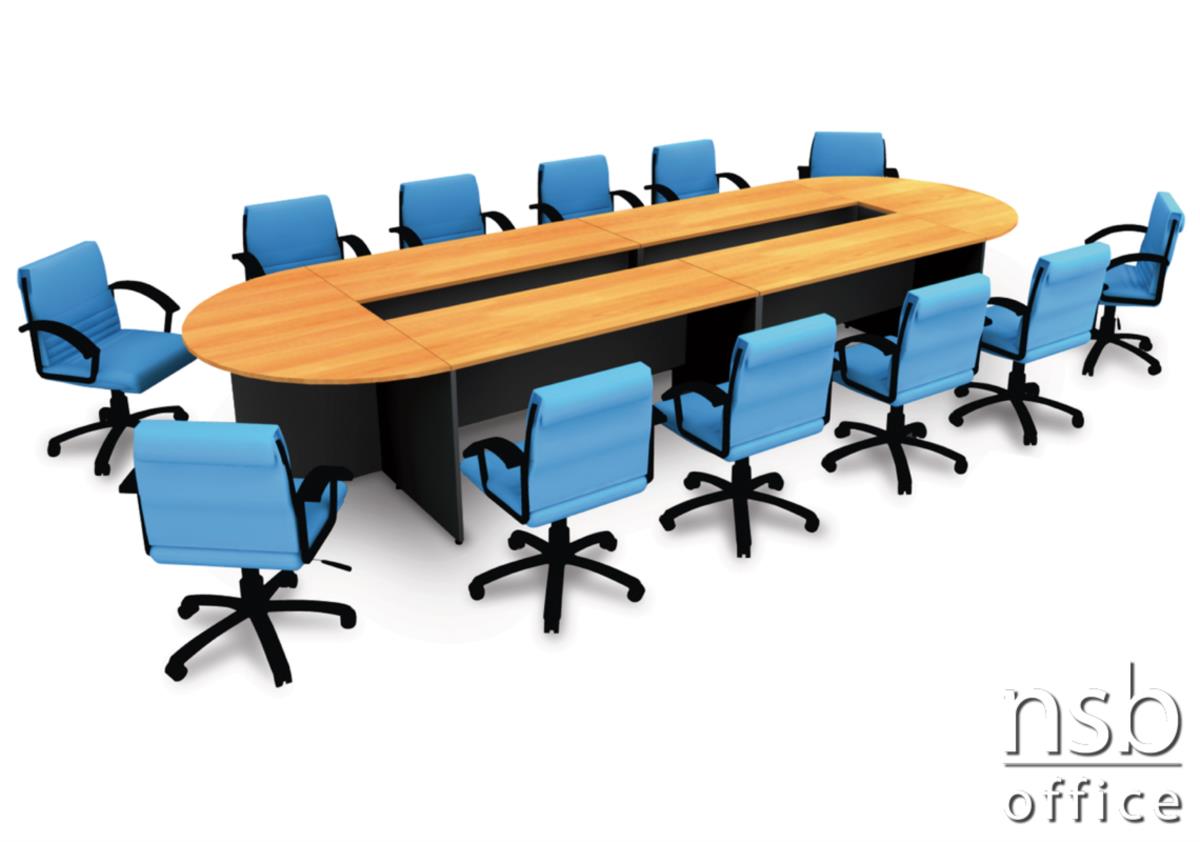  โต๊ะประชุมหัวโค้ง 12 ที่นั่ง