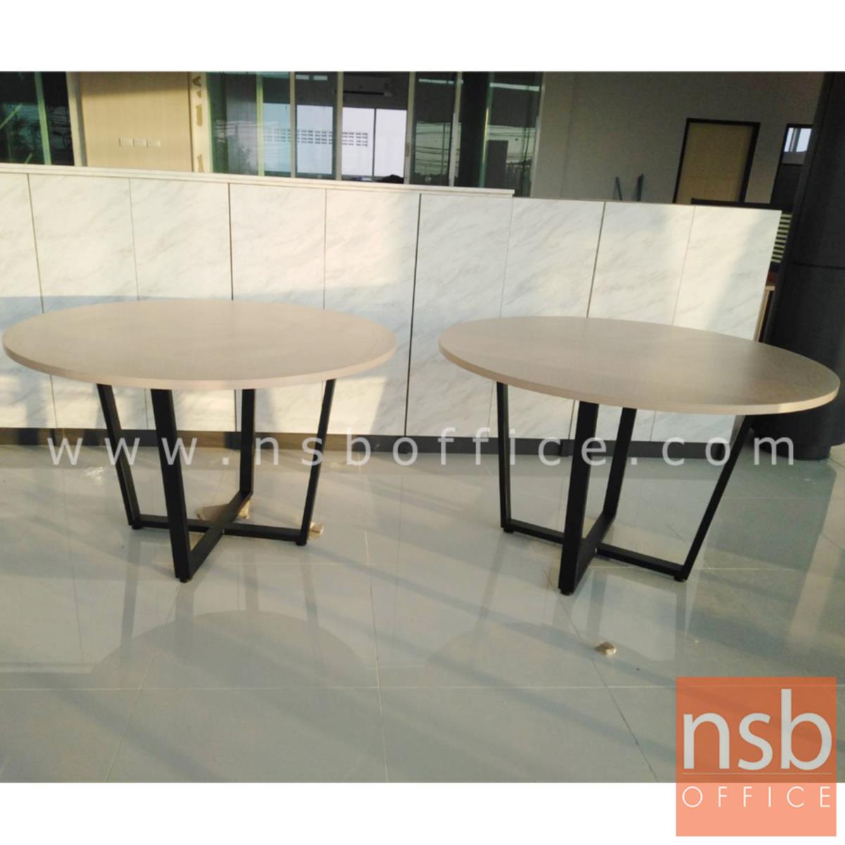 โต๊ะประชุมทรงวงกลม รุ่น Peppers 4, 6 ที่นั่ง ขนาด 120Di, 150Di cm.  ขาเหล็กทรงแจกัน