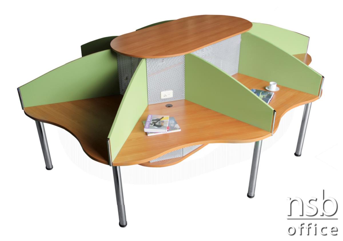  ชุดโต๊ะทำงานกลุ่ม 8 ที่นั่ง 