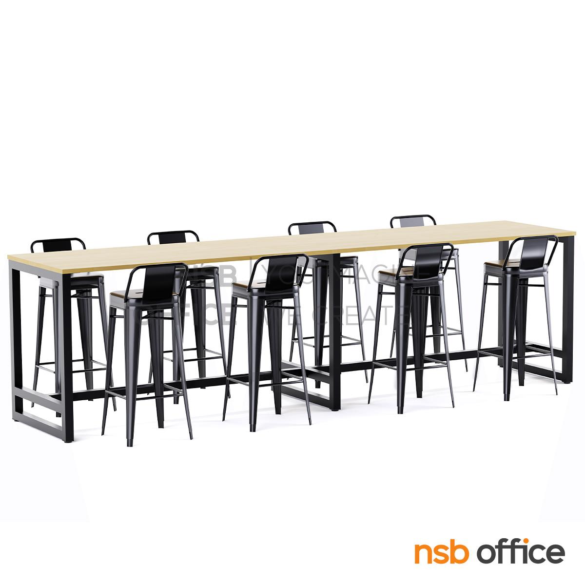 โต๊ะประชุมกลุ่มย่อย บาร์สูง รุ่น Highpoint (ไฮพอยท์) ขนาด 320W, 360W, 400W cm. ขาเหล็กพ่นสี