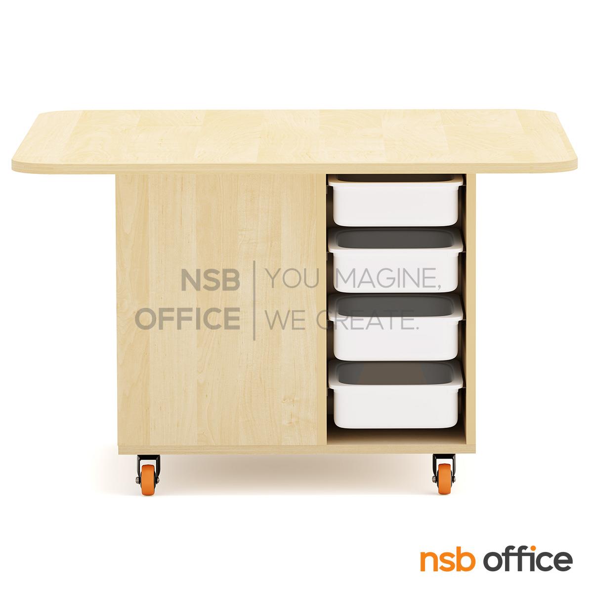 โต๊ะทดลอง STEM รุ่น Snappy  (สแนปปี้) ขนาด 120W cm.  ล้อเลื่อน