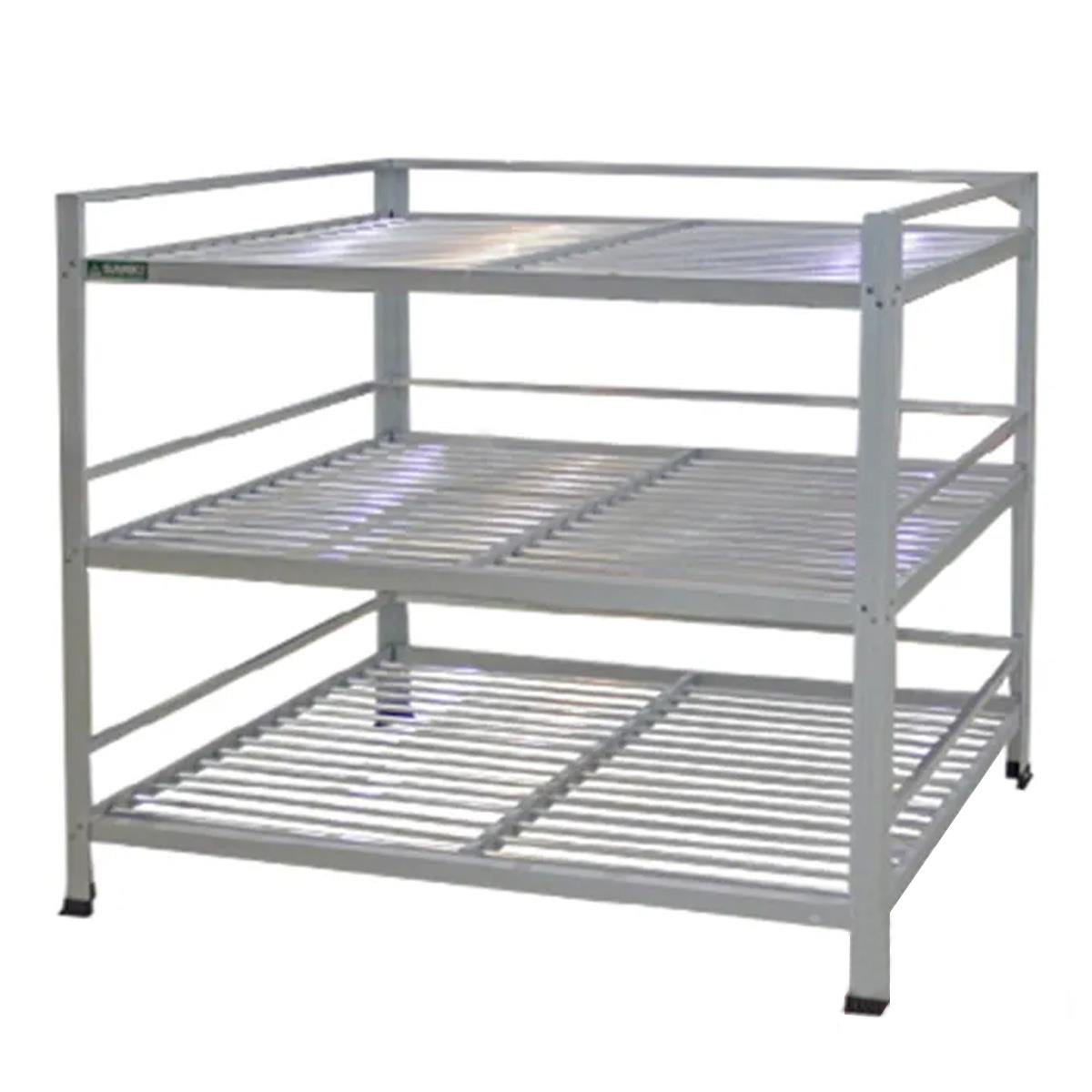 ชั้นคว่ำจานอลูมิเนียม 3 ชั้น  รุ่น DSA 03 (ขนาด 62 ,  78 และ 99 ซม.) 