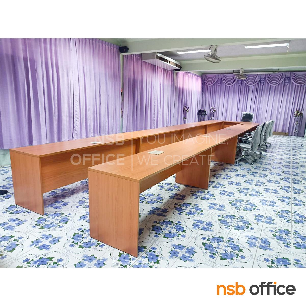 โต๊ะประชุมหน้าตรง 60D cm.  ขนาด 80W ,120W ,150W ,180W ,210W cm. เมลามีน