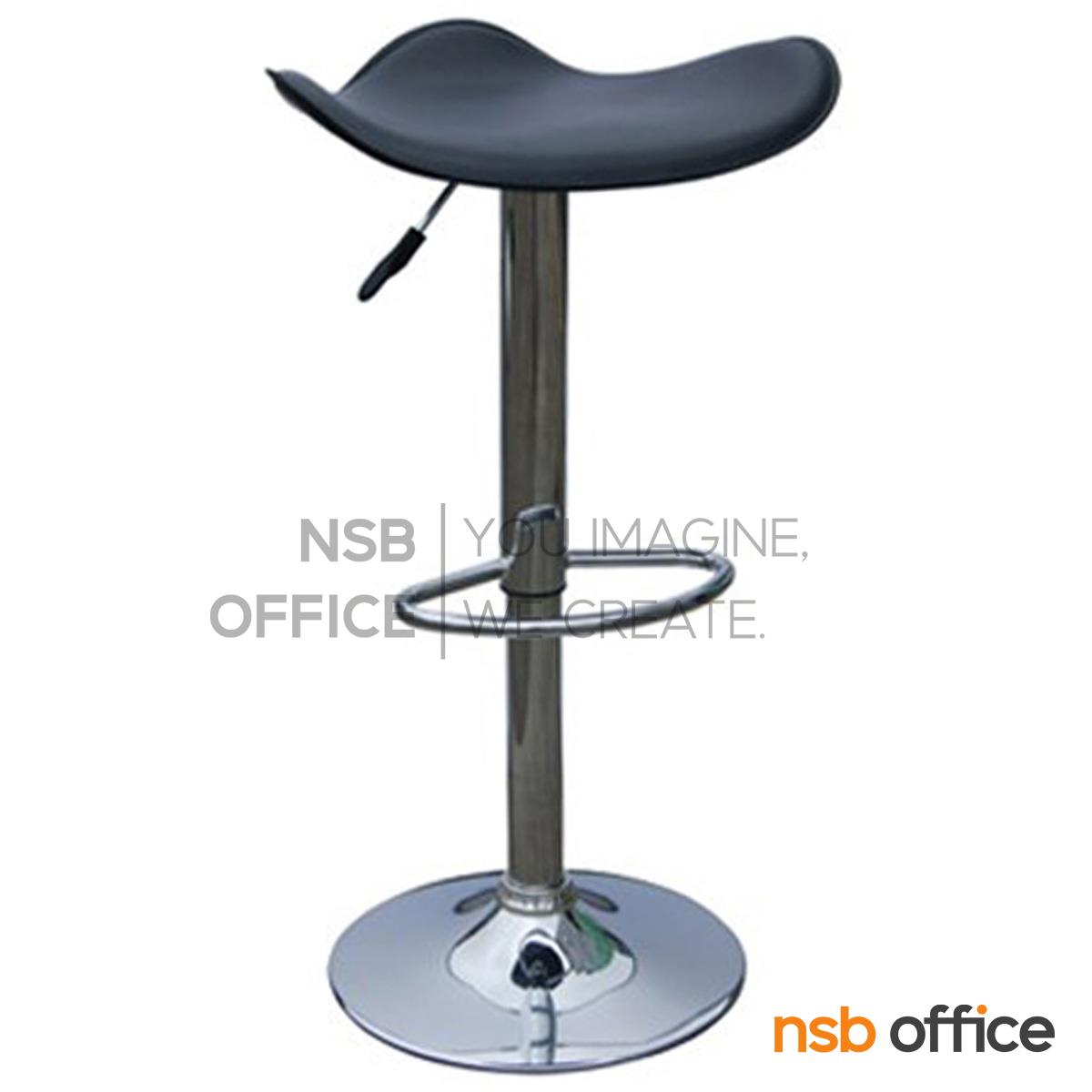 B18A025:เก้าอี้บาร์สูงหนังเทียม รุ่น BH-741-SMART ขนาด 46W cm. โช๊คแก๊ส ขาโครเมี่ยมฐานจานกลม  
