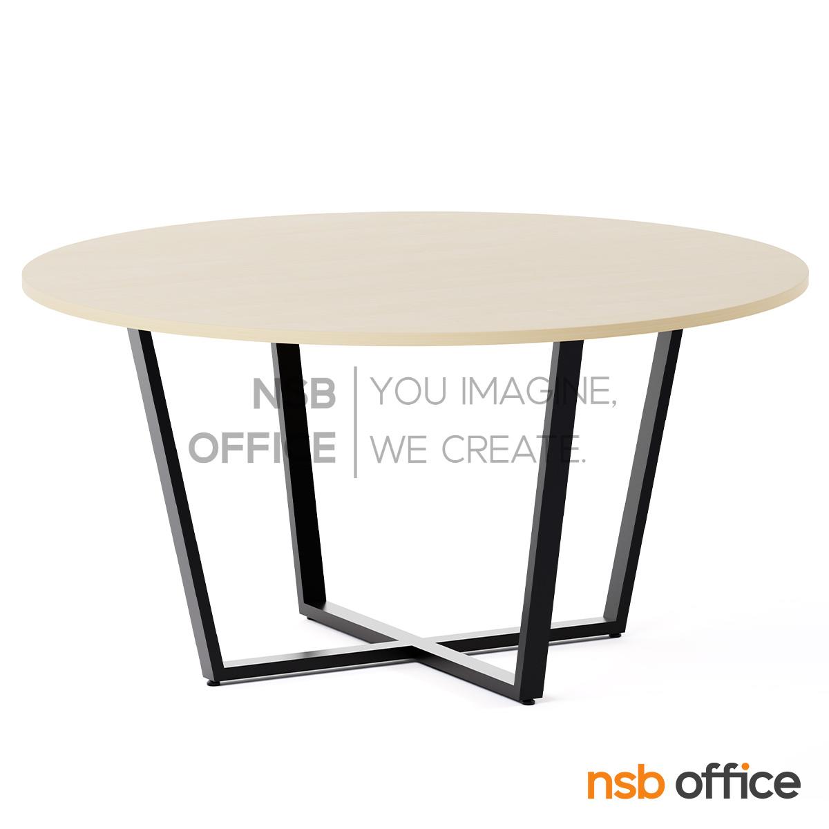 โต๊ะประชุมทรงวงกลม รุ่น Peppers II ขนาด 150Di cm. ขาเหล็กทรงแจกัน