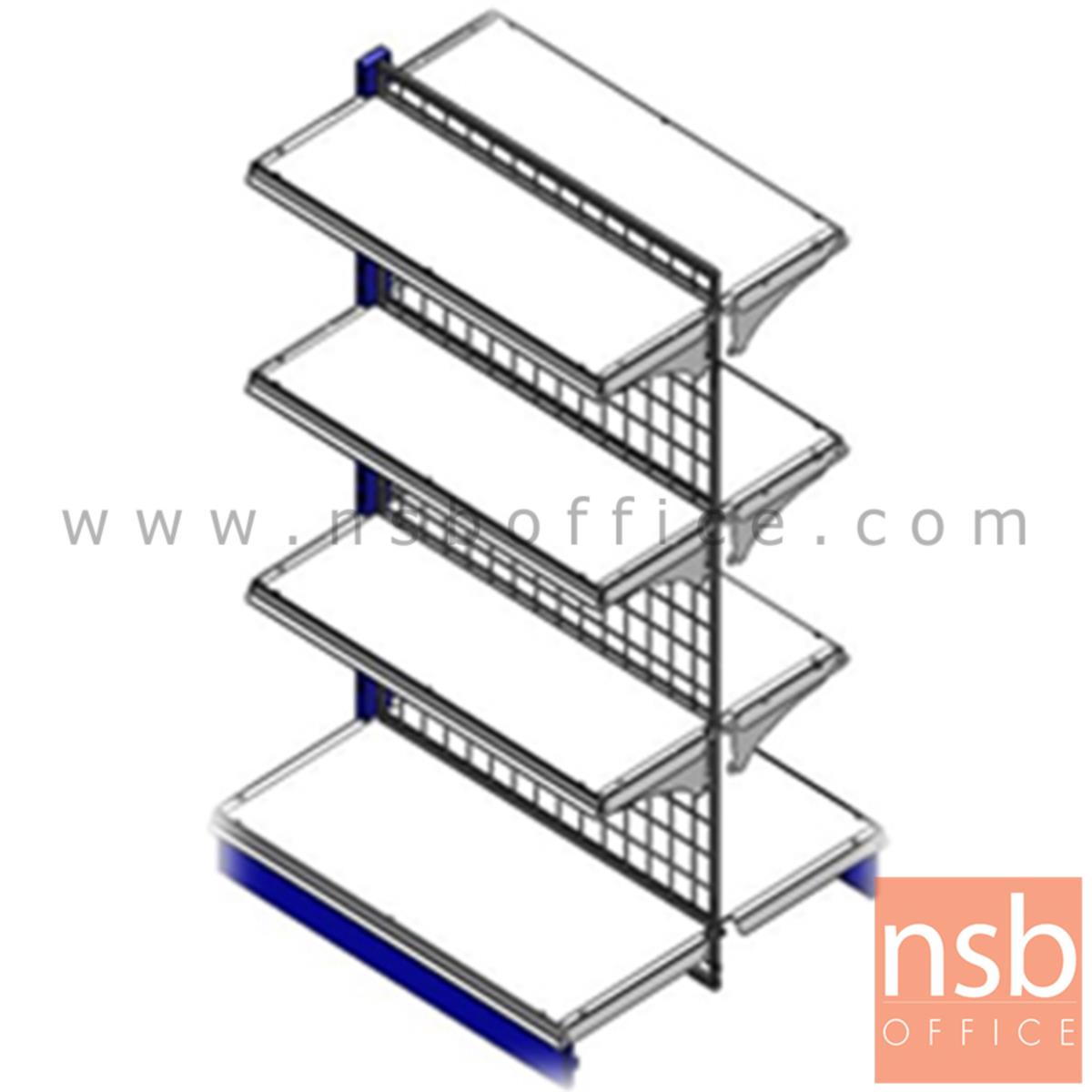 ชั้นวางสินค้าสองหน้าหลังตาข่าย รุ่น CAIRNS (แคนส์) ขนาด 90W ,100W ,120W*80D cm. แบบตัวตั้งและตัวต่อ 