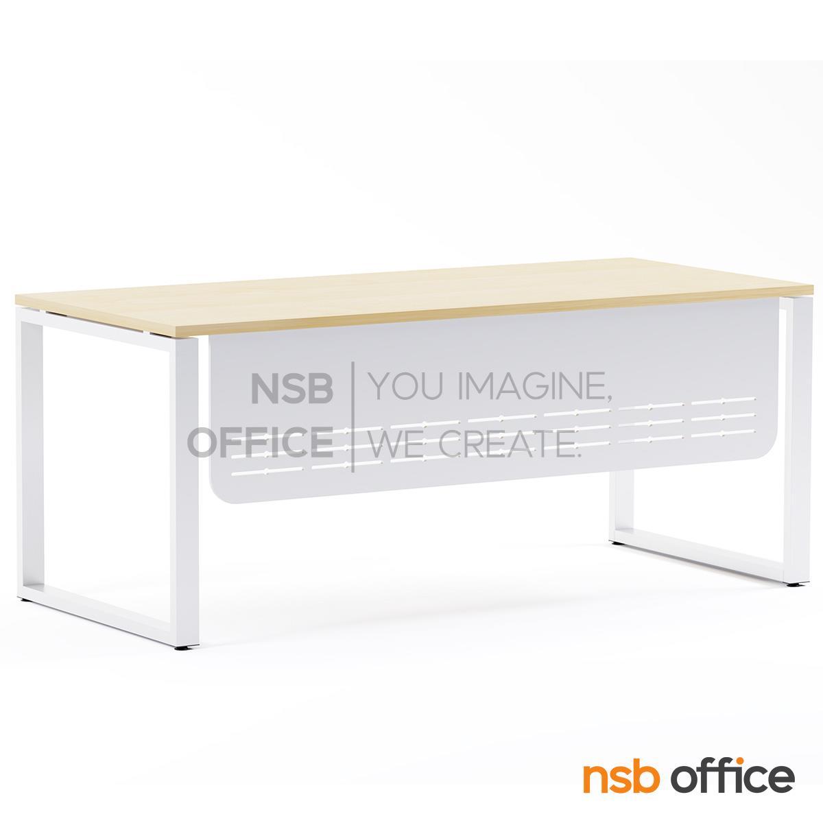 โต๊ะผู้บริหารหน้าตรง รุ่น Dexton (เด็กซ์ตอน)  บังตาเหล็ก