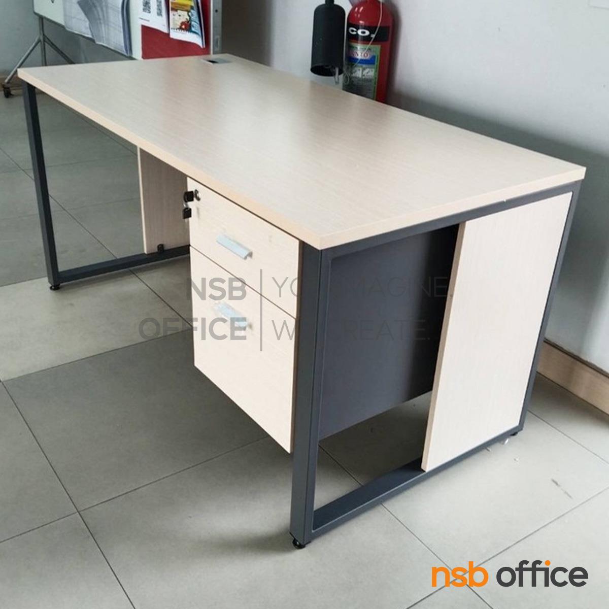 โต๊ะผู้บริหาร 2 ลิ้นชัก  รุ่น Levonix (เลโวนิกซ์) ขนาด 180W cm.  โครงขาเหล็ก