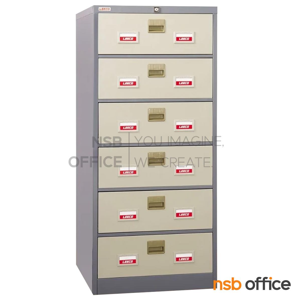 ตู้เก็บบัตร 6 ลิ้นชัก  รุ่น CD-056 ขนาด 53.5W* 61.2D* 132H cm. 