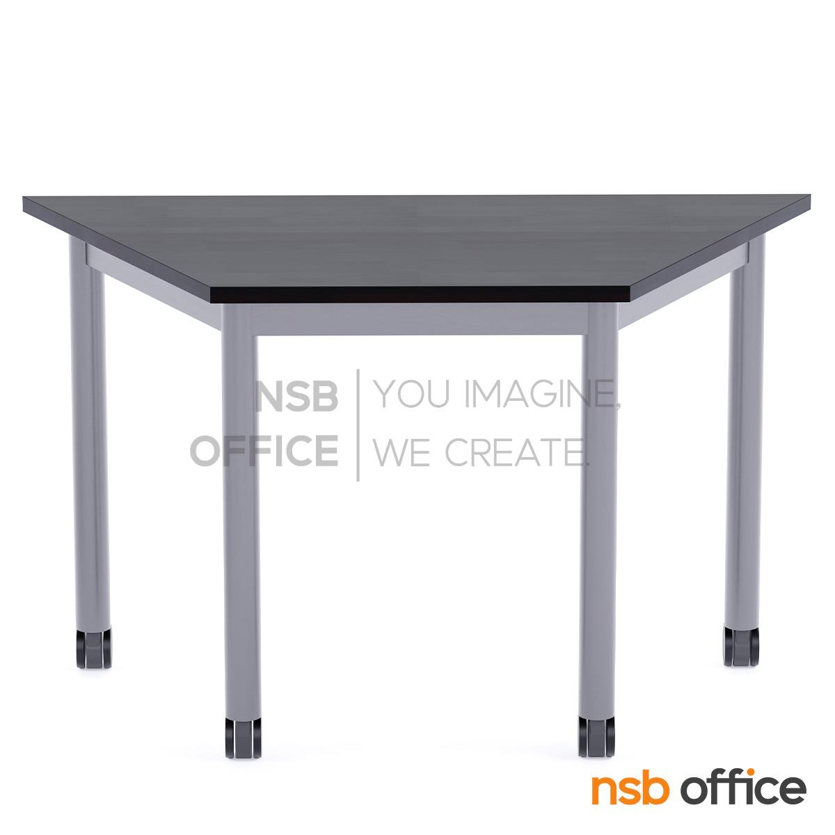 โต๊ะเรียนกิจกรรมทรงคางหมู  รุ่น Hexa 105, 120, 140W cm ล้อเลื่อน (สำหรับกลุ่ม 6 คน)