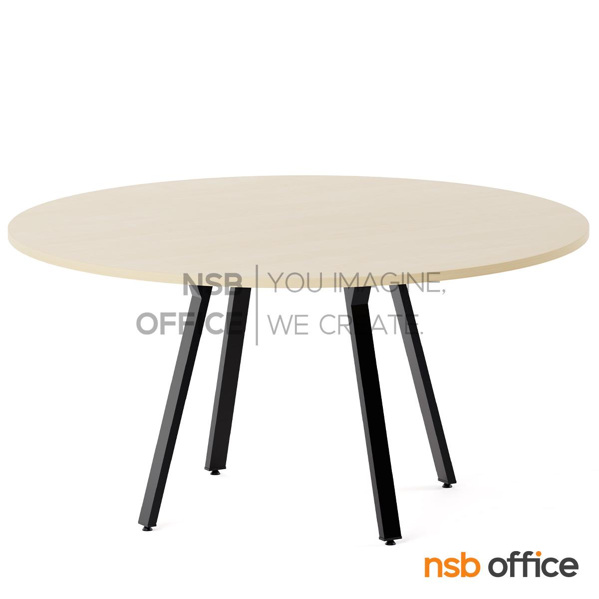 โต๊ะประชุมทรงวงกลม รุ่น Cambric II ขนาด 150Di cm.  ขาเหล็กกล่องทำสี