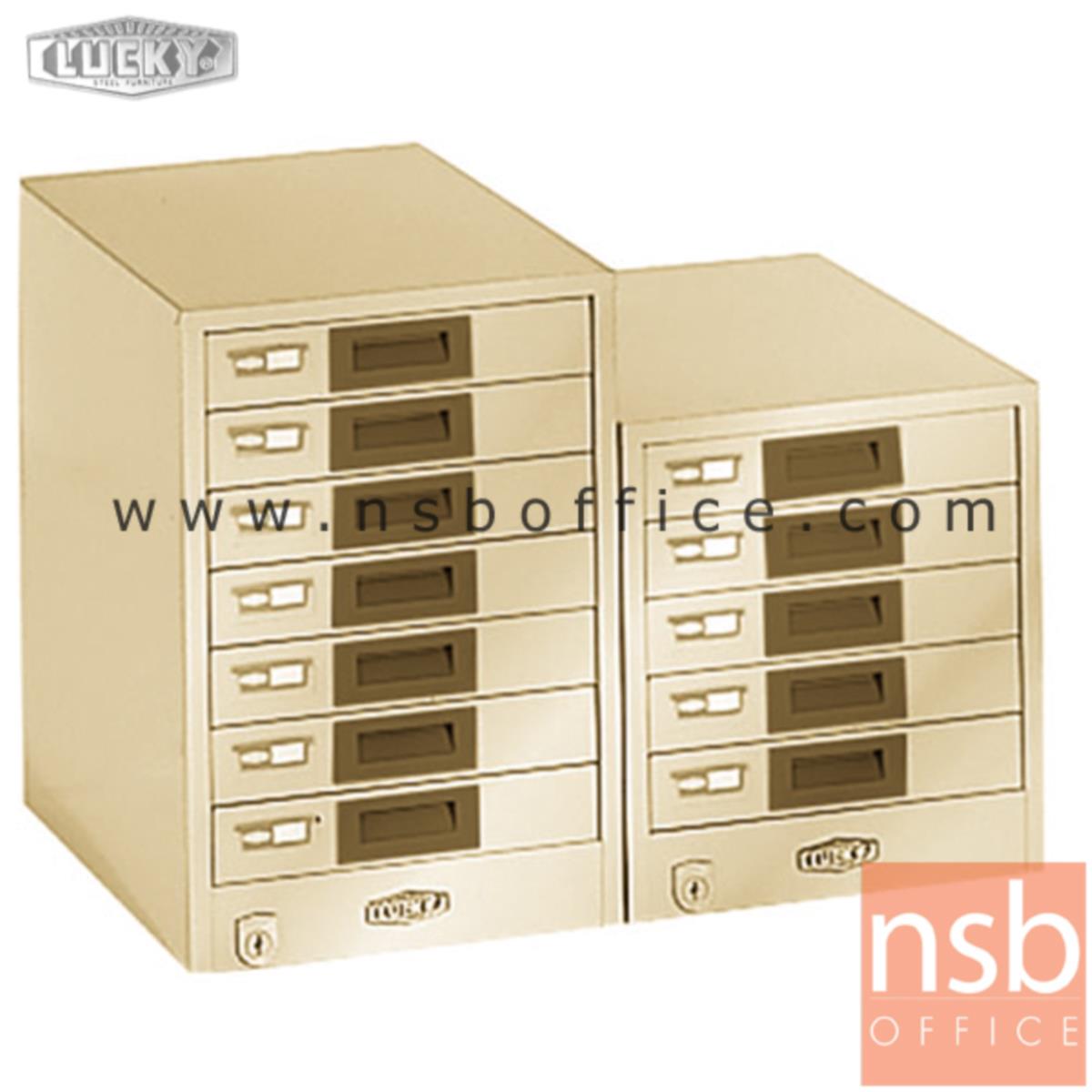 E28A135:ตู้เก็บเอกสาร ยี่ห้อลัคกี้  7 ลิ้นชัก รุ่น FA-407 สำหรับกระดาษ A4