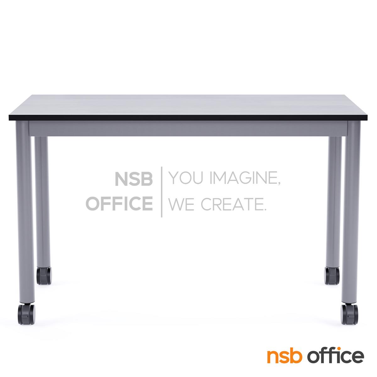 โต๊ะเรียนกิจกรรม สี่เหลี่ยม  รุ่น Barron 80, 100, 120, 150W cm ล้อเลื่อน