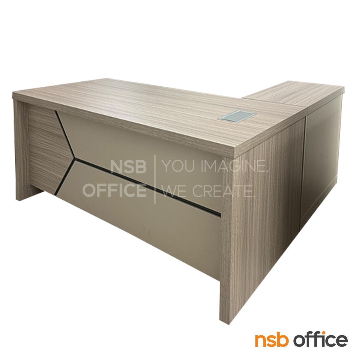 โต๊ะทำงานตัวแอล รุ่น Arnolight (อาร์โนไลท์) 160W, 180W พร้อมตู้ข้างและลิ้นชักล้อเลื่อน