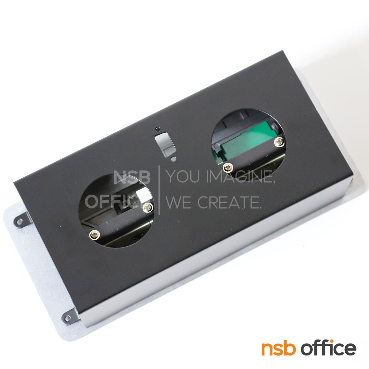 ป๊อปอัพสีเหลี่ยมขอบมน รุ่น RR80 ขนาด 26W cm. ฝาผลิตจากอลูมิเนียม
