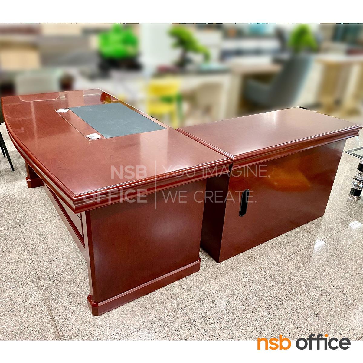 โต๊ะทำงานผู้บริหารตัวแอล รุ่น Avarius (อาวาเรียส) ขนาด 160W ,180W ,200W cm. พร้อมตู้ลิ้นชักและตู้ข้าง