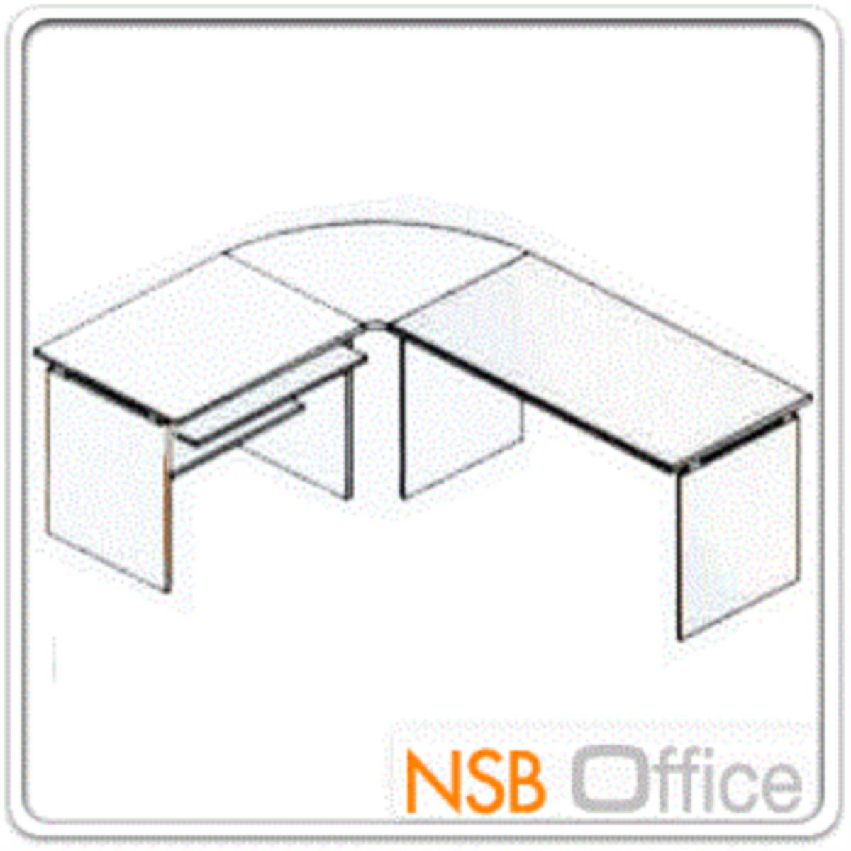 โต๊ะผู้บริหารตัวแอล  รุ่น NOCI  ขนาด 180W1*140W2 cm. เมลามีน