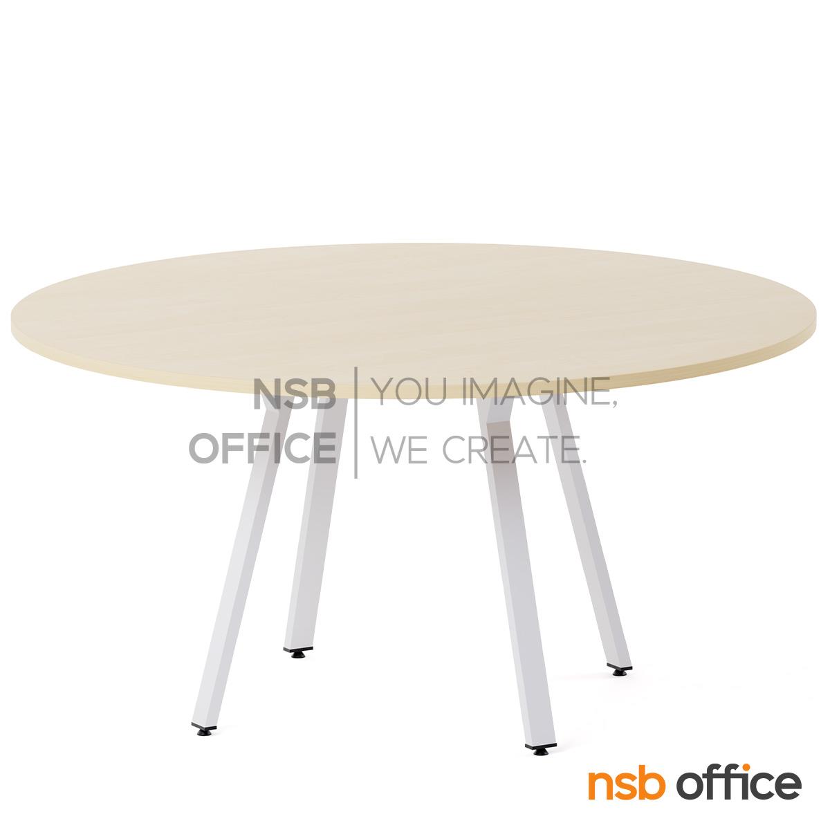 โต๊ะประชุมทรงวงกลม รุ่น Cambric II ขนาด 150Di cm.  ขาเหล็กกล่องทำสี