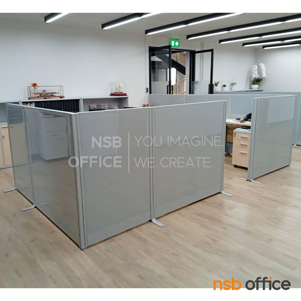 พาร์ทิชั่นแผงแบบทึบล้วน  รุ่น P-01-NSB  สูง 120 ซม.พร้อมเสาเริ่ม