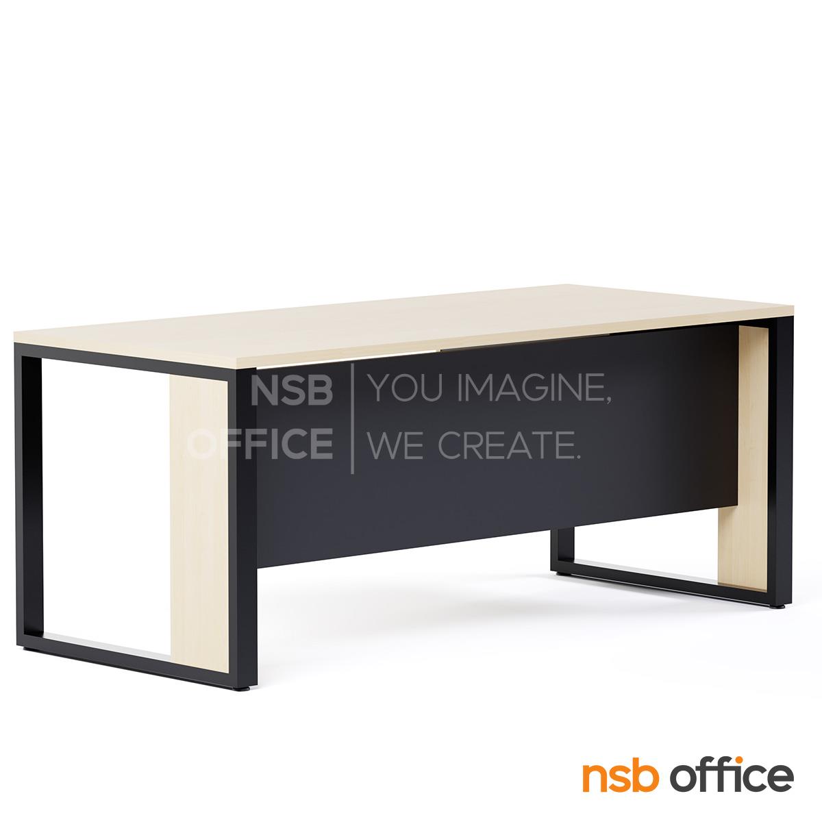 โต๊ะผู้บริหาร 2 ลิ้นชัก  รุ่น Levonix (เลโวนิกซ์) ขนาด 180W cm.  โครงขาเหล็ก