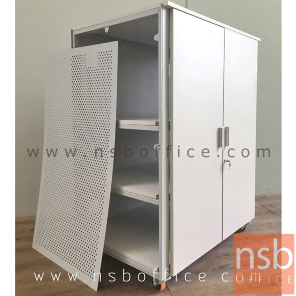 ตู้เก็บเครื่องมืออุปกรณ์ไฟฟ้าแบบเคลื่อนที่ได้  รุ่น NSB-2013 ขนาด 120W*150H cm. ลูกล้อพียู (รับผลิตนอกแบบ)
