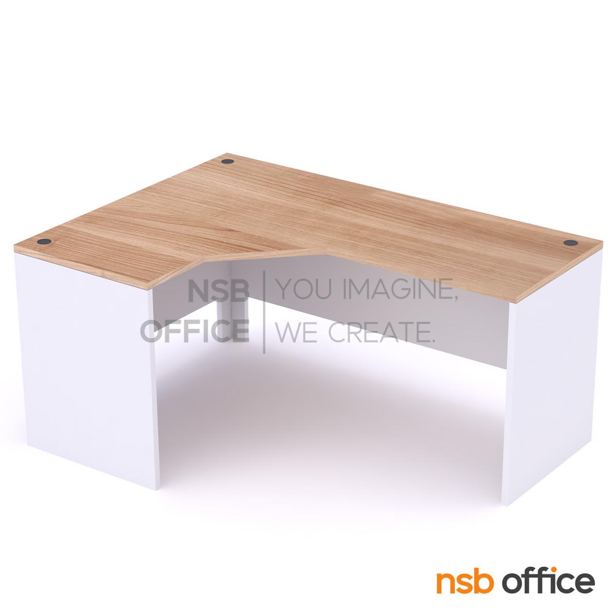 โต๊ะทำงานตัวแอลหน้าโค้งเว้า   รุ่น Simpson (ซิมป์สัน) ขนาด 150W, 165W, 180W cm.  