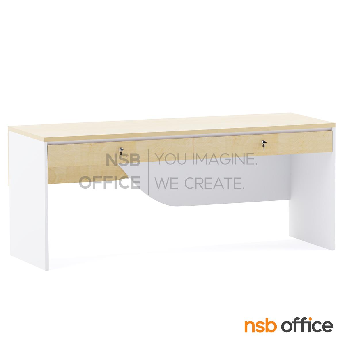 โต๊ะผู้บริหาร รุ่น Churros (ชูโรส) ขนาด 180W cm. 2 และ 3 ลิ้นชัก 