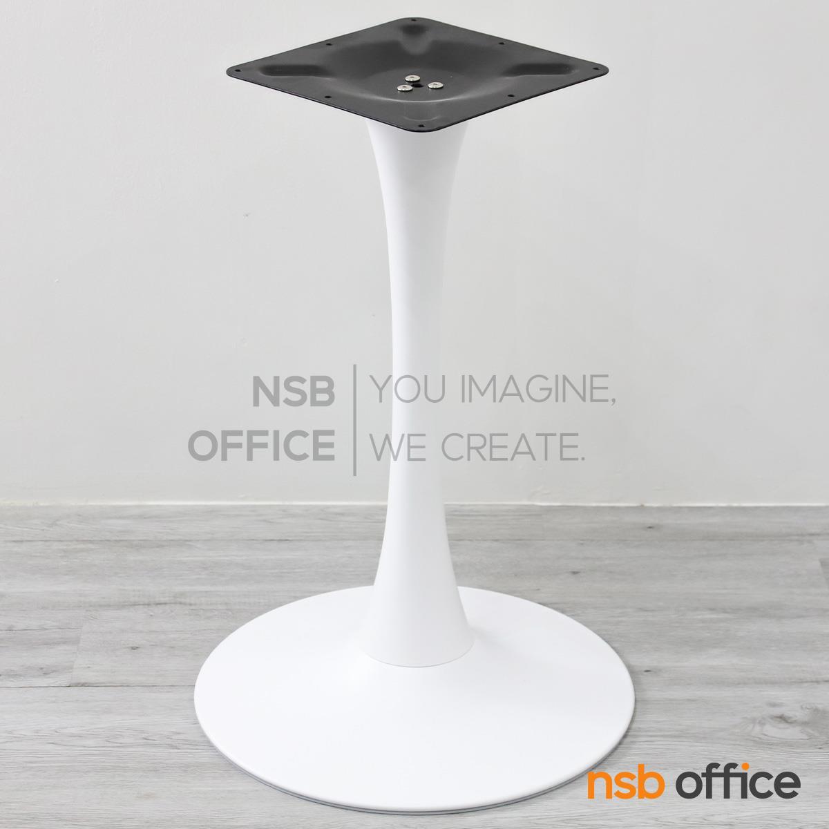 ขาโต๊ะทรงแจกันกลม รุ่น Vincent (วินเซนต์)  โครงเหล็กทำสีขาว