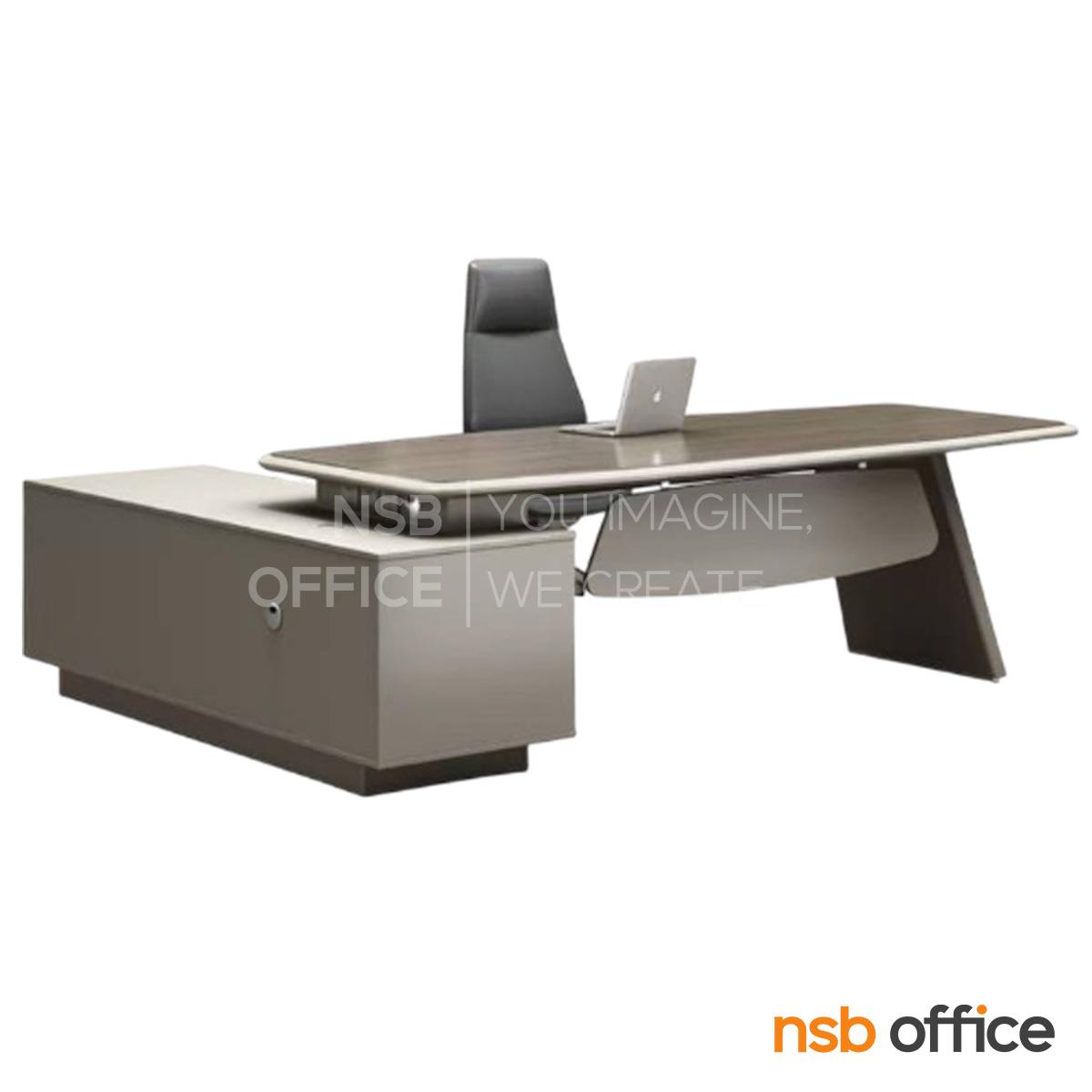 โต๊ะผู้บริหารตัวแอล รุ่น Velanise (เวลานีซ) ขนาด 180W, 200W cm. 