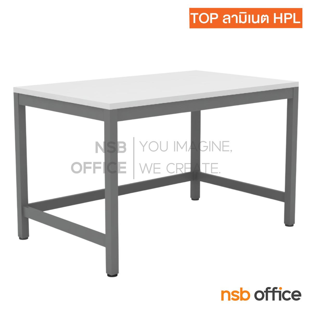 โต๊ะปฏิบัติการ  รุ่น Bruno (บรูโน่) ขนาด 120W, 150W, 180W cm. หน้าท็อป HPL และ คอมแพคลามิเนต ขาเหล็กเหลี่ยมทำสี Epoxy