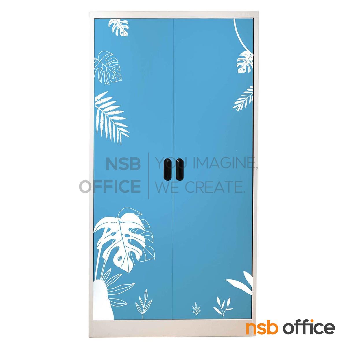 ตู้เสื้อผ้าบานเปิดทึบ รุ่น ODX-18 ขนาด 91.4W*56D*182.9H cm. 