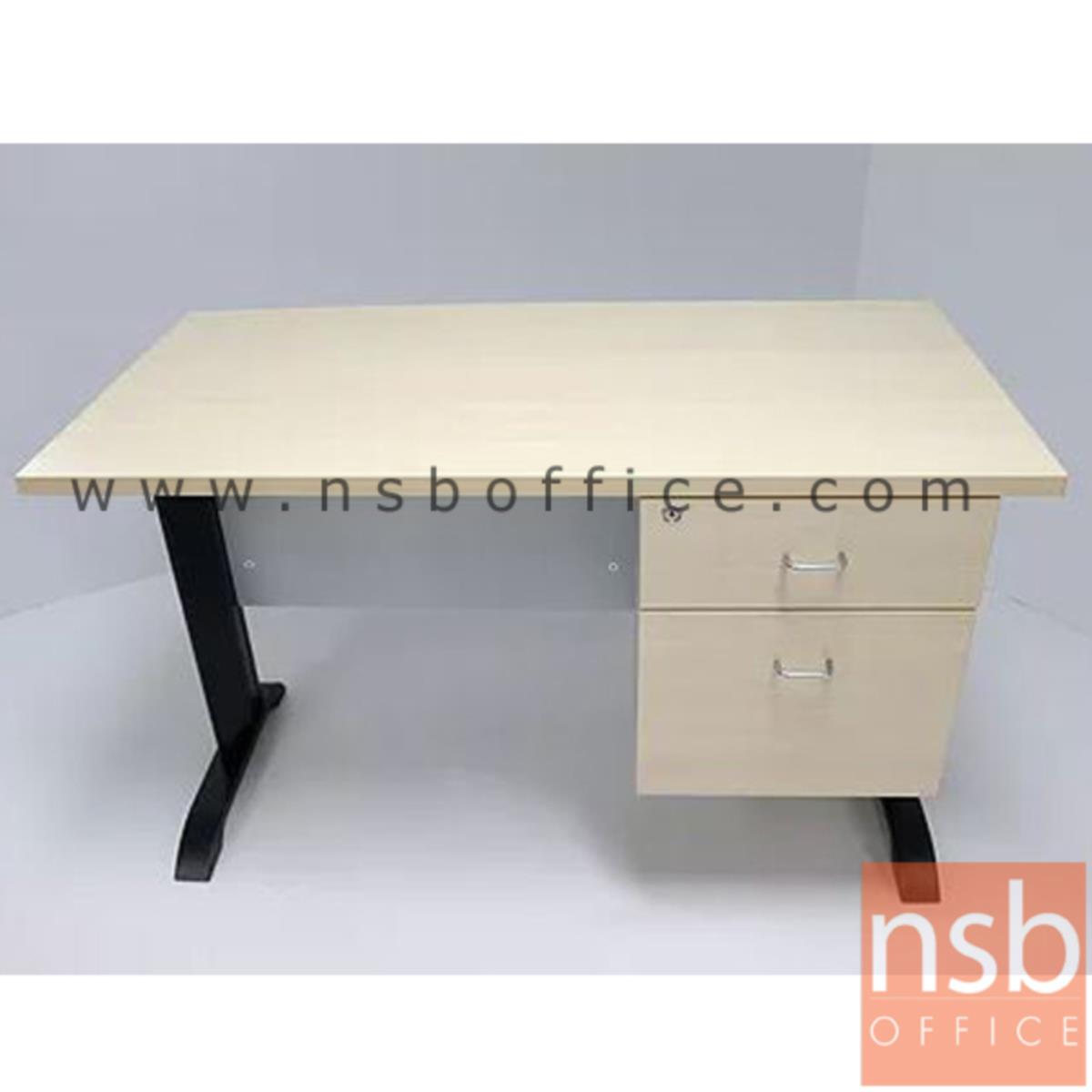 โต๊ะทำงาน 2 ลิ้นชัก รุ่น Sutton (ซัตตัน) 120W, 135W, 150W, 180W (60D) cm. ขาเหล็กตัวแอล