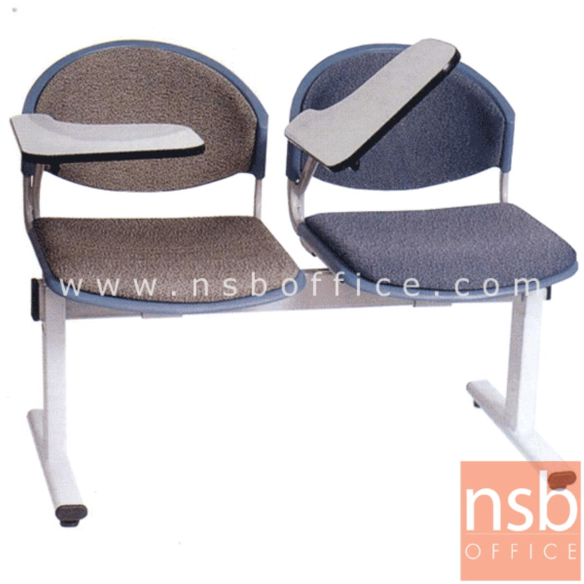 เก้าอี้เลคเชอร์แถวเฟรมโพลี่หุ้มเบาะ รุ่น D900 2 ,3 และ 4 ที่นั่ง ขาเหล็กเหลี่ยมพ่นสี