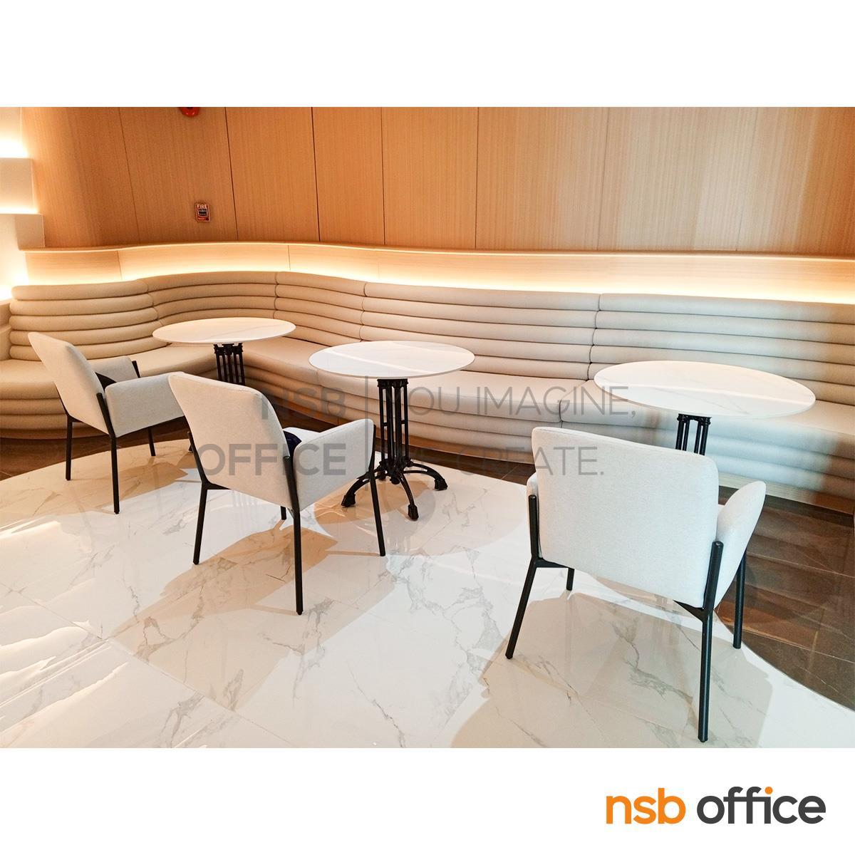 โต๊ะหน้าท็อปหินสังเคราะห์กลม รุ่น Envy (เอนวี่)  ขาสี่แฉกทรงเรียว