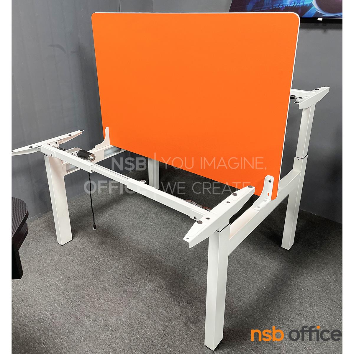 โต๊ะทำงานปรับระดับ Sit 2 Stand ระบบไฟฟ้าแบบ 2 ที่นั่ง รุ่น Spencer (สเปนเซอร์) ผลิต 2 สี ขาว-ดำ 