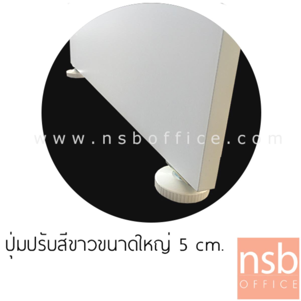 โต๊ะทำงาน รุ่น Alpine (ออลไพน์) ขนาด 120W ,150W cm.  เมลามีน สีเนเจอร์ทีค-ขาว