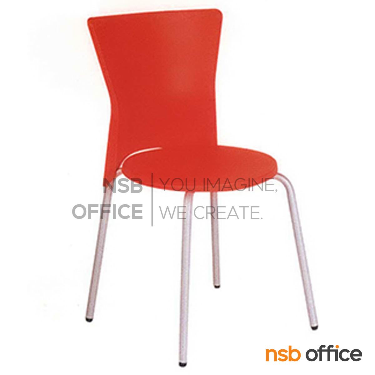 B05A066:เก้าอี้อเนกประสงค์เฟรมโพลี่ รุ่น TD-431  ขาเหล็กพ่นสี