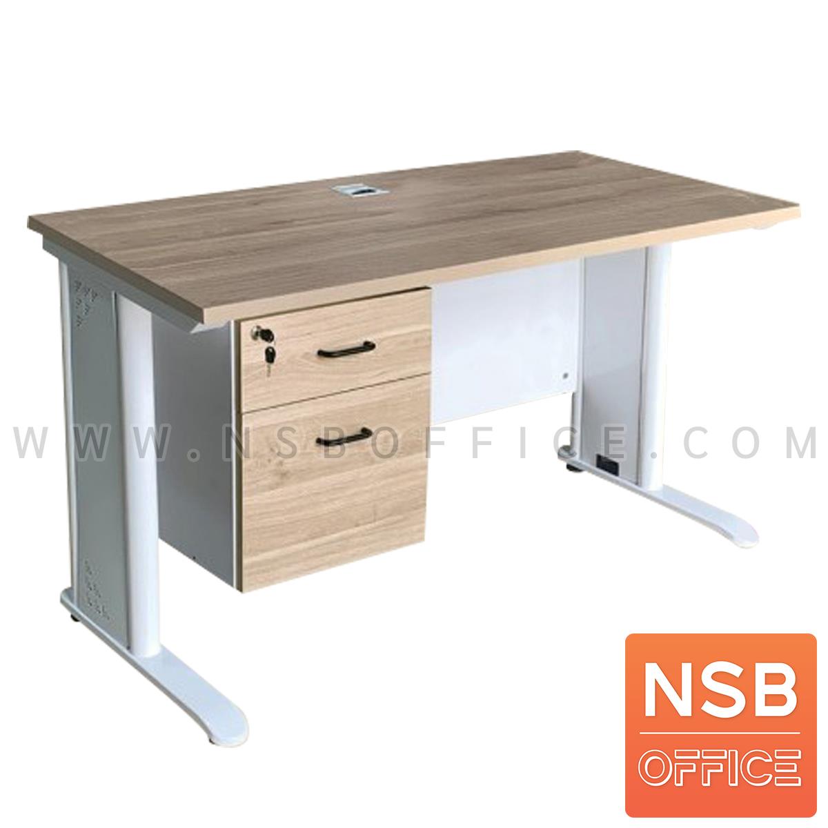 A12A084:โต๊ะทำงาน รุ่น Adrian (เอเดียน) ขนาด 120W*60D cm. โครงขาเหล็ก