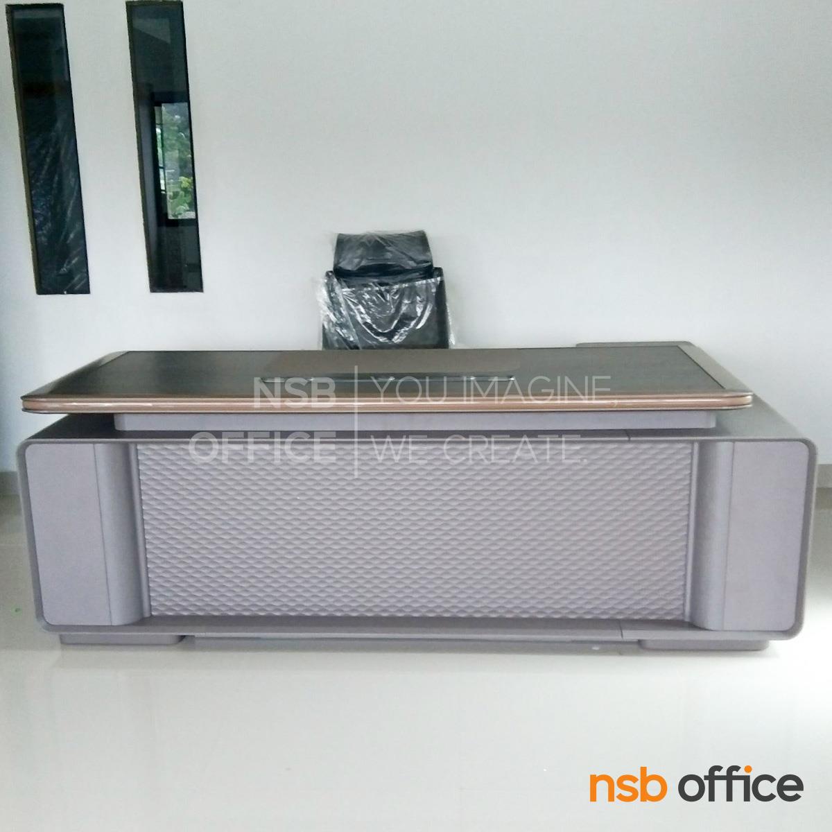 โต๊ะทำงานผู้บริหารตัวแอล  รุ่น Qubix (คิวบิกซ์) ขนาดเริ่มต้น 220W cm. 