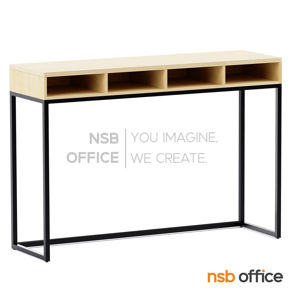 โต๊ะเคาน์เตอร์บาร์สูงหน้าตรง  รุ่น Bar-D ขนาด 150W, 180W cm.  ช่องวางของ