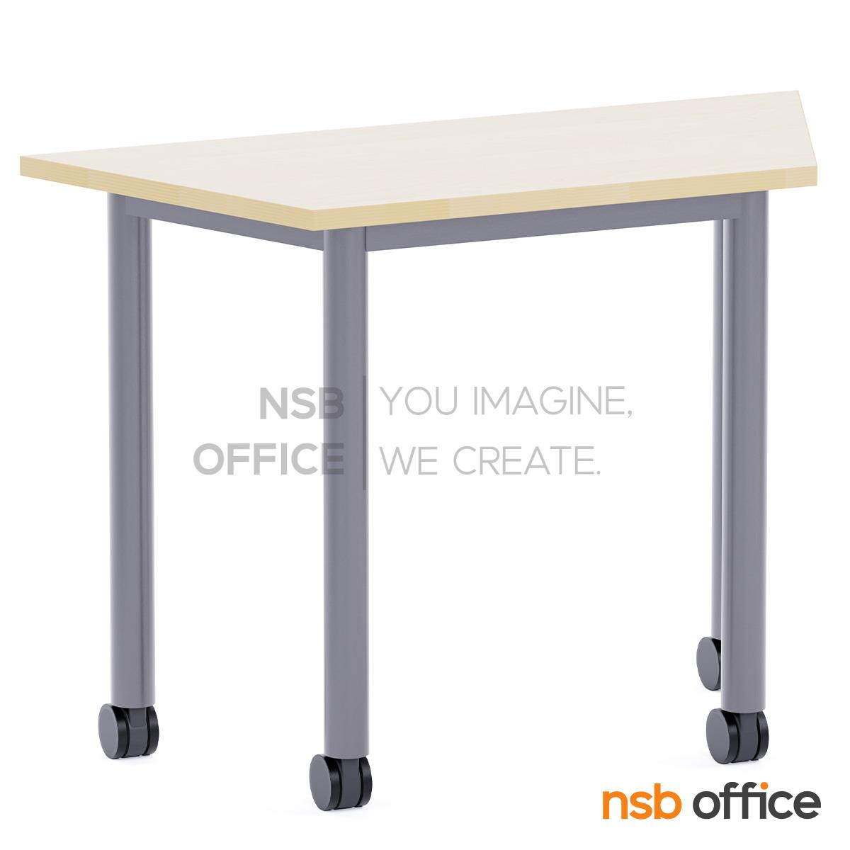 โต๊ะเรียนกิจกรรมทรงคางหมู รุ่น Octal 105, 120, 140W cm ล้อเลื่อน (สำหรับกลุ่ม 8 คน)