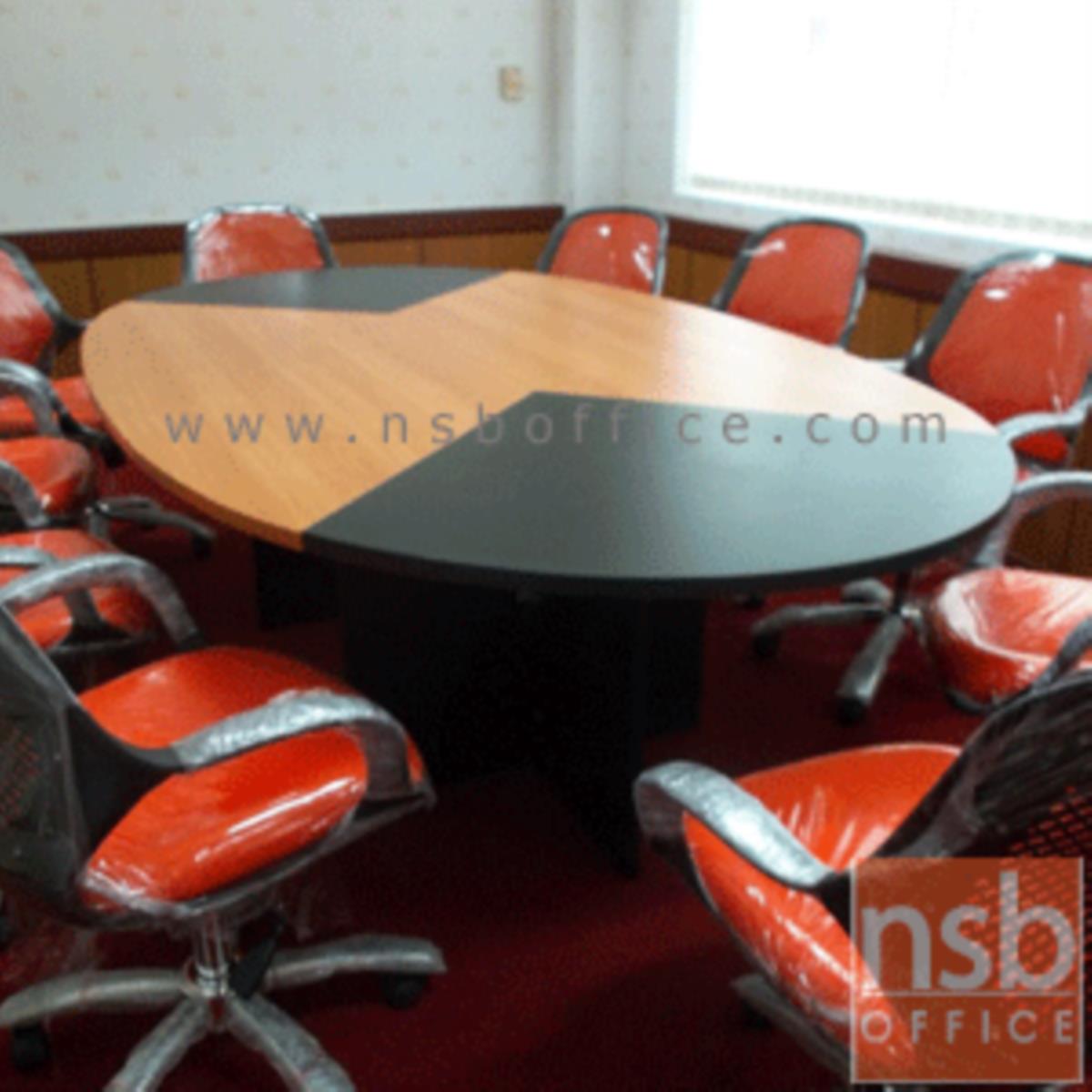 โต๊ะประชุมทรงวงรีทูโทน รุ่น Clanton (แคลนตัน) 8, 12 ที่นั่ง ขนาด 260W, 280W cm.  