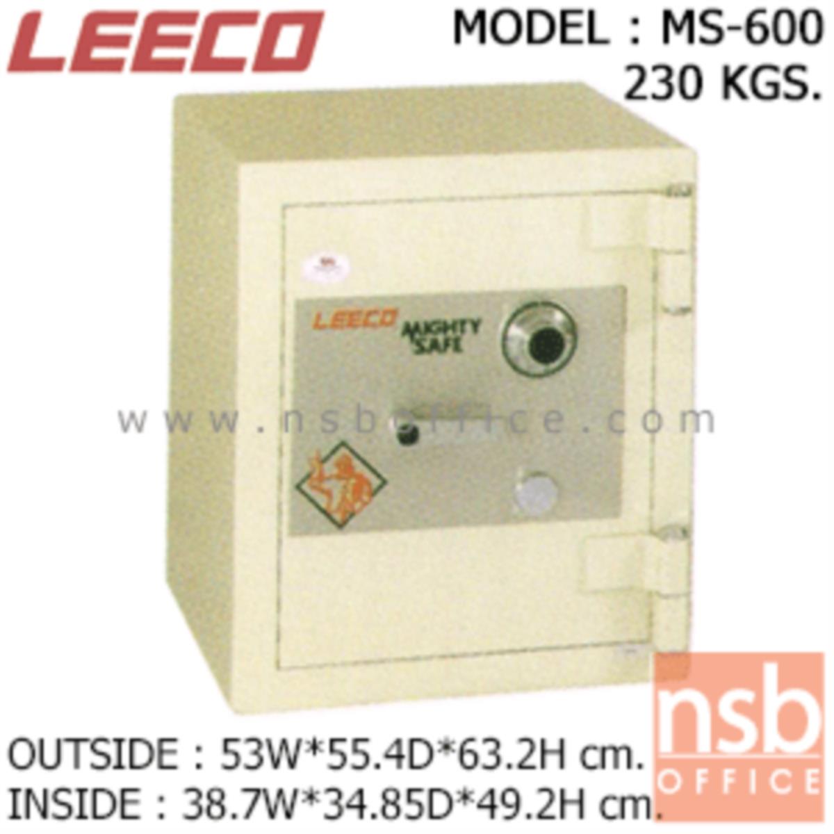 ตู้เซฟนิรภัย 230 กก. ลีโก้ รุ่น LEECO-MS-600 มี 1 กุญแจ 1 รหัส (เปลี่ยนรหัสไม่ได้)   