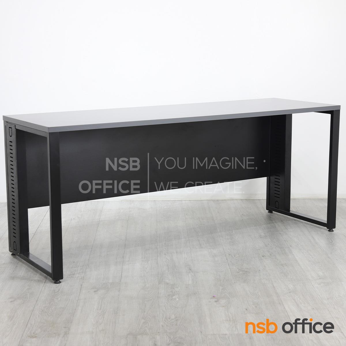 โต๊ะทำงานขาเหล็กร้อยสายไฟ รุ่น Phoronic (โฟโรนิก) ขนาด 150W, 180W cm.  ขาเหล็ก